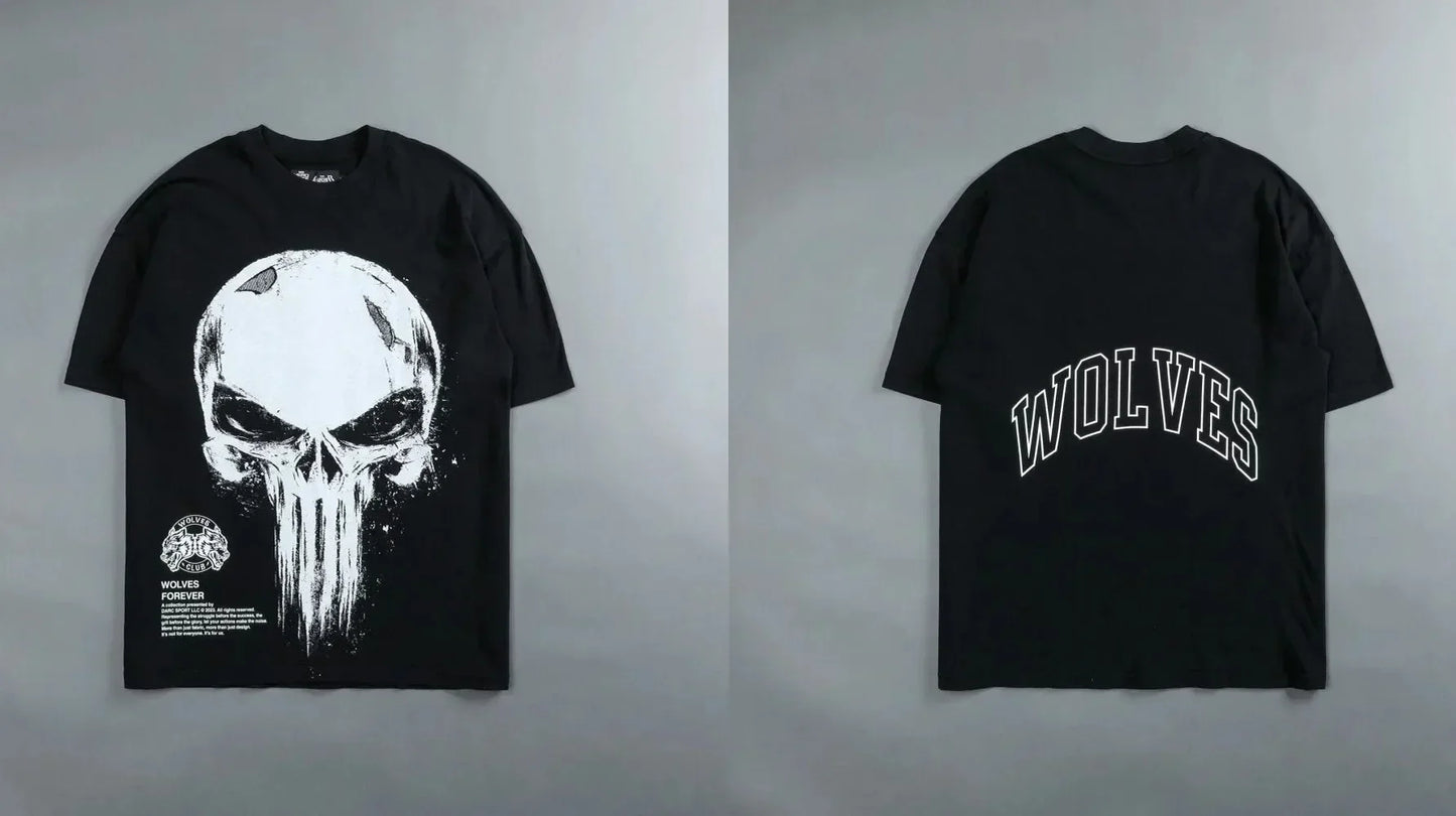 Darc Wolves Punisher Skull Tee