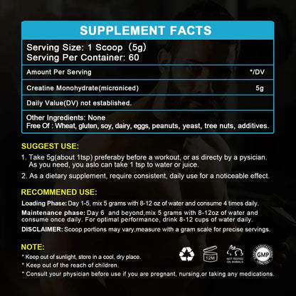 500mg Creatine Monohydrate